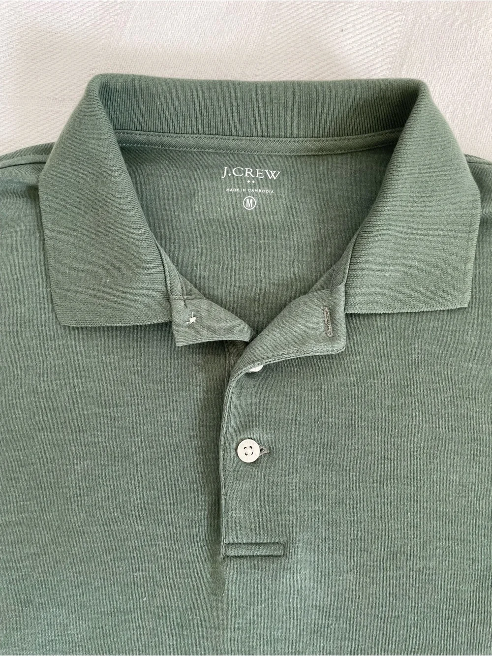 J. Crew Men's Dark Green Polo Shirt